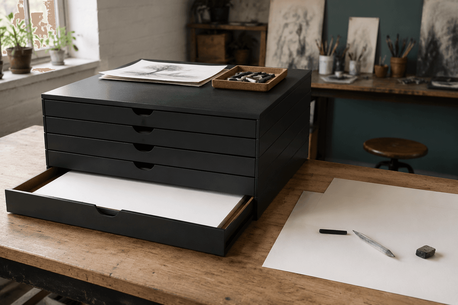 Flat File Folder Set in a studio scene